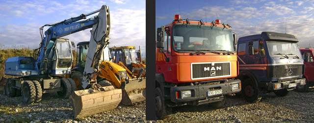 Usługi koparką, Kompleksowe roboty ziemne